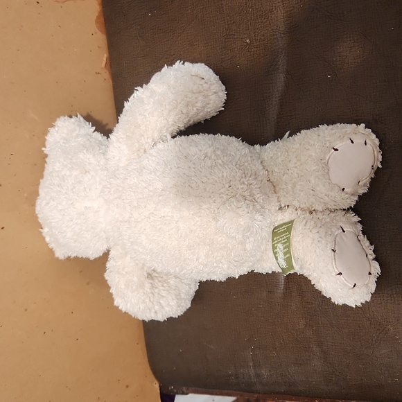 First & Main Plush Stuffed Toy Tender Teddy Bear w/ Patchwork Heart 11" - Picture 2 of 3